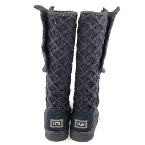 UGG Lattice Cardy Knit Tall Winter Boots 6 - Picture 6 of 13